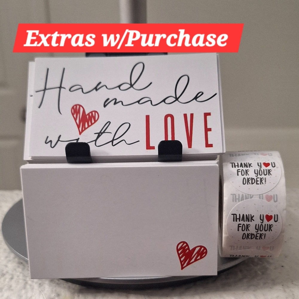 550ct. 50ct. 'Handmade With Love' 500ct. Stickers 3 Random Polymailers 3.54x2.1